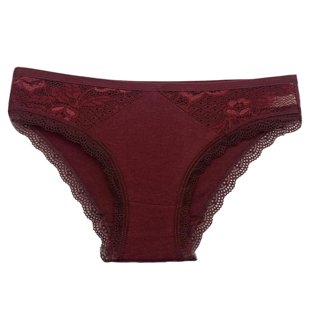 Lady Underwear 5 PCS/SET Sexy Lace Underpants Fashion Female M-XL Women Panties Cotton Briefs.