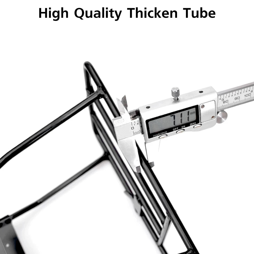 Electric Scooter Rear Rack Solid Bearing Scooter Luggage Cargo Rack Solid Steel Carrier Rack Replacement for Xiaomi M365 1S Pro.