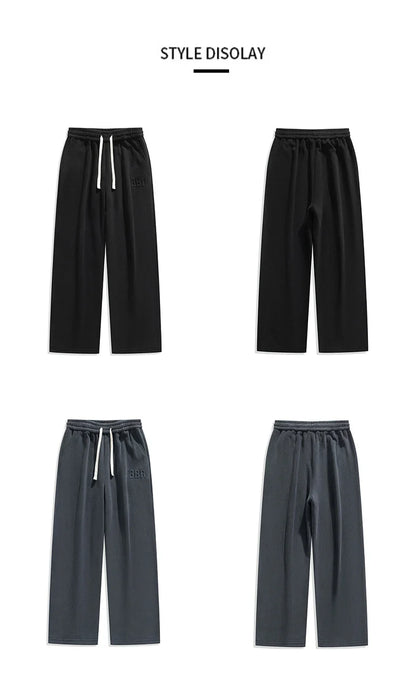 M-7XL Large Size Men's Down Pants Winter 2024 New Thick Lamb Down Casual Low-waist Cotton Pants Oversized Warm Straight Joggers.