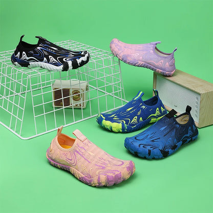Kids Students Barefoot Quick-Drying Beach Swimming Aqua Shoes Boys Girls Fitness Running Shoes Summer Parent-child Water Shoes.