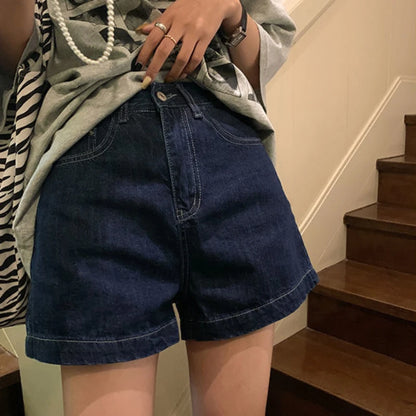 Shorts Women Summer Breathable XS-3XL Solid Simple All-match 3 Colors Girls Cute High Waist Fashion Ulzzang Streetwear Denim