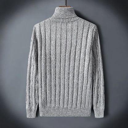 Twist Sweater Men's Turtleneck Pullovers High Neck Loose Winter Korean  Fashion Trendy Thick Warm White Sweater knitted.