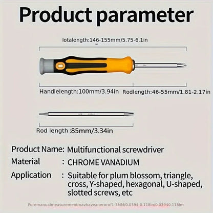 12-in-1-Magnetschraubendreher-Set Kreuz flacher Schrauben dreher kopf Multifunktion ales Präzisions-Hand wartungs werkzeug