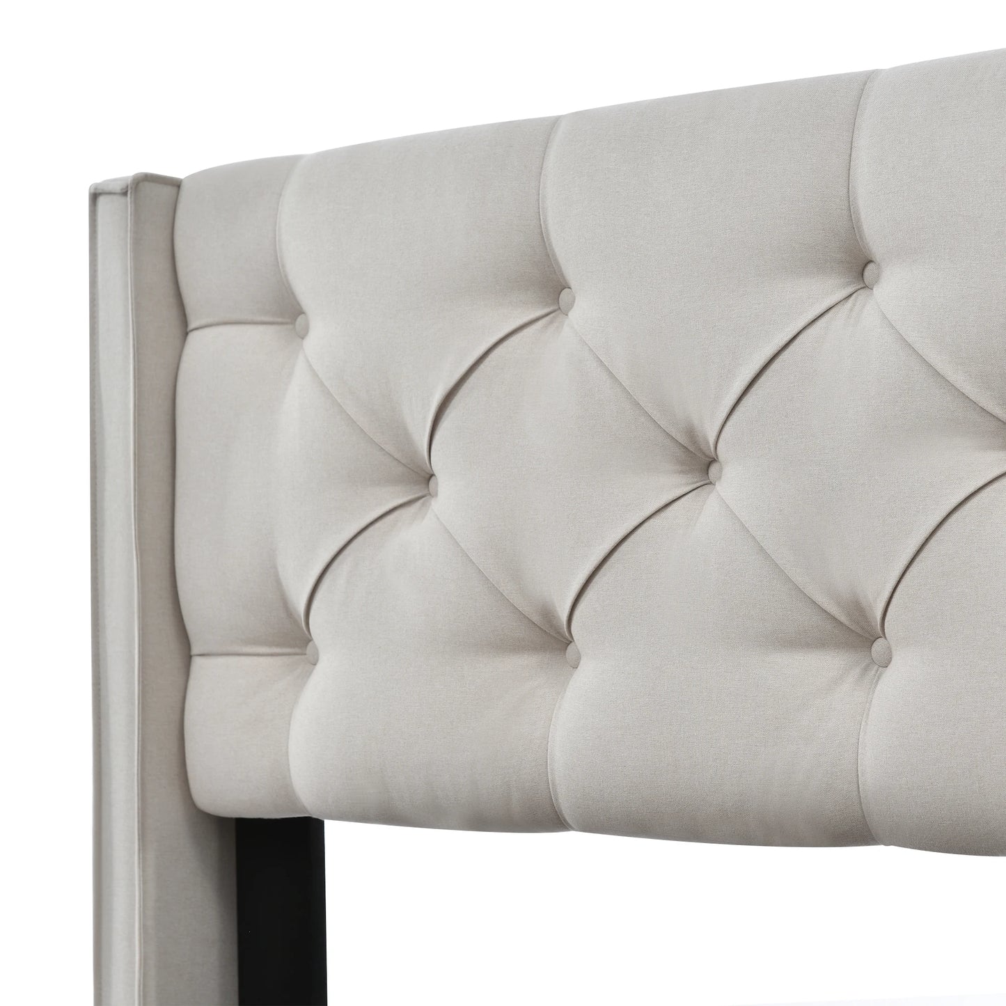 KOMHTOM Hydraulisch Polsterbett Einzelbett, - Metallrahmen-Lattenrost, modernes Bettgestell mit Stauraum, Baumwollbezug