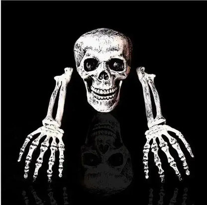 Gartendekoration Urlaub Schädel Knochen Requisiten Boden brechen Horror Halloween Dekoration Schädel Party Zubehör Geschenk Dekoration.
