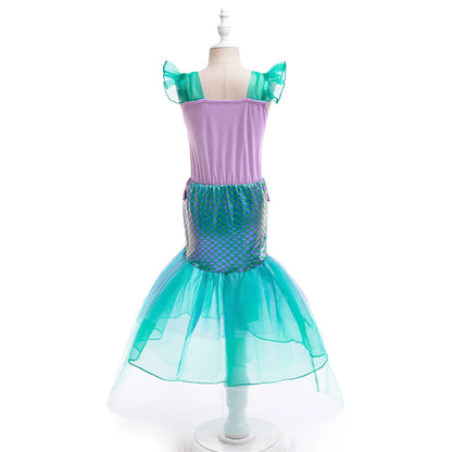 Pailletten Mädchen Party Kleider Meerjungfrau Mottoparty Prinzessin Kleid Performance Kostüm Kinder Geburtstag Geschenke Kleider für Mädchen Abschlussball.