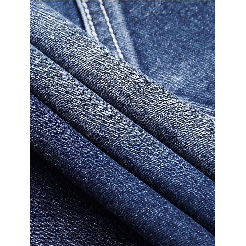 Neue Sommer Herren Stretch zerrissen kurze Jeans Blue Denim Shorts Hosen große lässige Mittel hose.