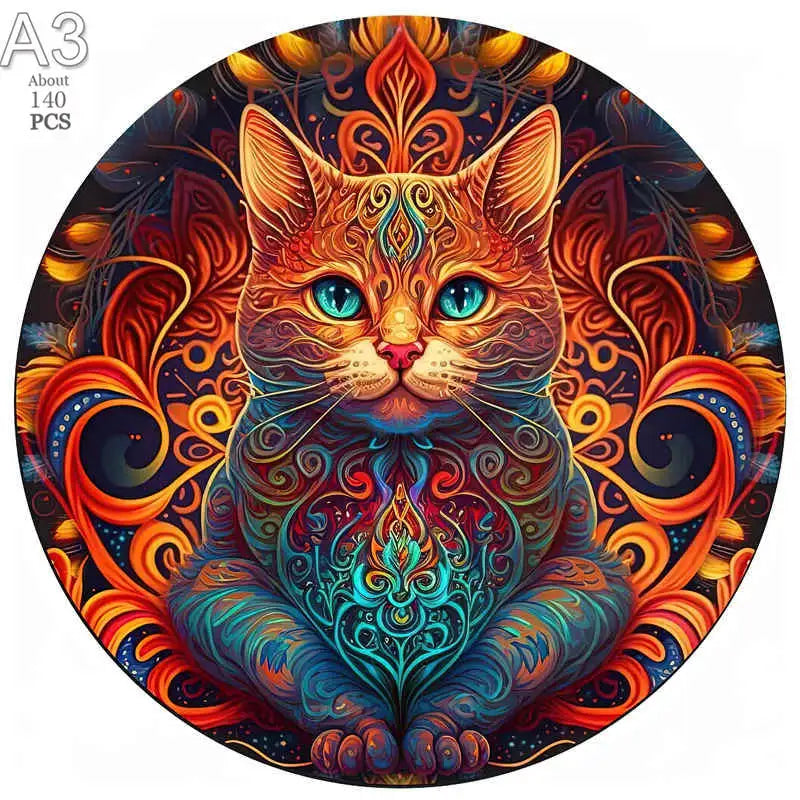 Giraffe Wooden Animal Puzzle Medium Difficulty Wood Jigsaws for Kids Adults Dragonfly Jigsaw Interesting Intelligent Toys