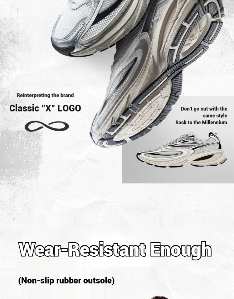 Xtep Little Basque 2 Freizeitschuhe für Herren, 20225, Sommer, Vintage, atmungsaktiv, bequem, rutschfest, langlebig 875219320017.