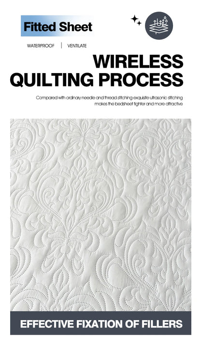 Waterproof Mattress Protector Queen King Quilted Thick Mattress Cover Anti-bacterial Fitted Sheet Bed Pad Cover 1pc