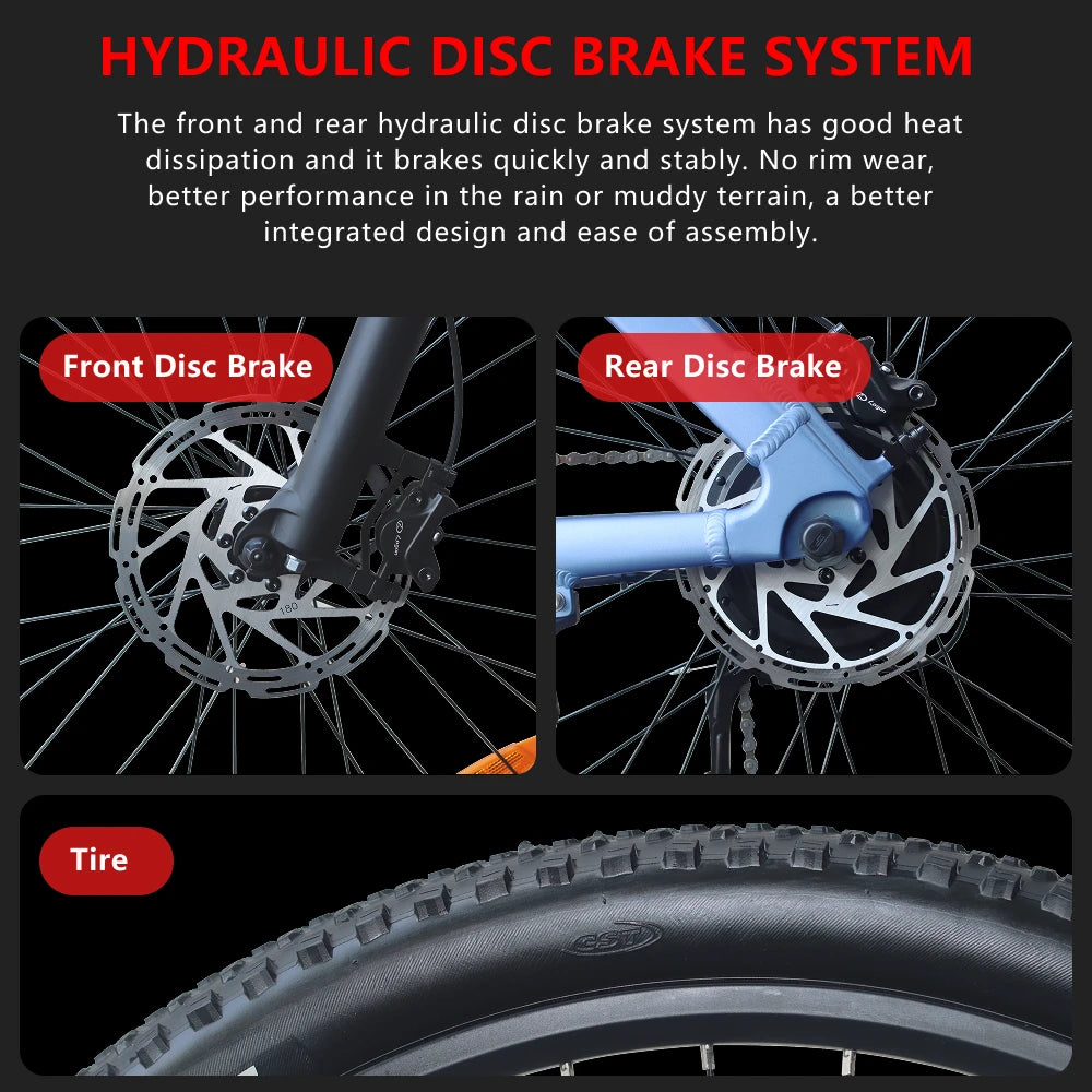 HUANCI Q5 electric bike 2000W electric bikes 27.5 Inch Electric bicycle  48V 20AH  electric e bike Mountain adults ebike fatbike.