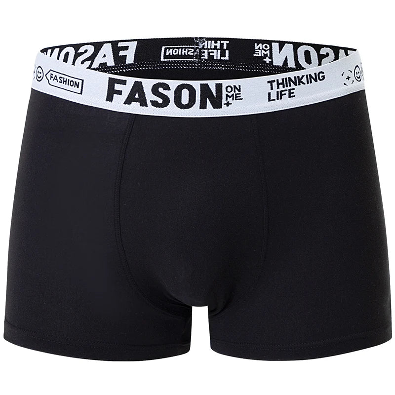 4/10-teilige Herren-Boxershorts für vier Jahreszeiten, Schwarz, modisch, lässig, Basic, vielseitig, Unterwäsche, Übergröße, Jugend-Sport-Basisshorts