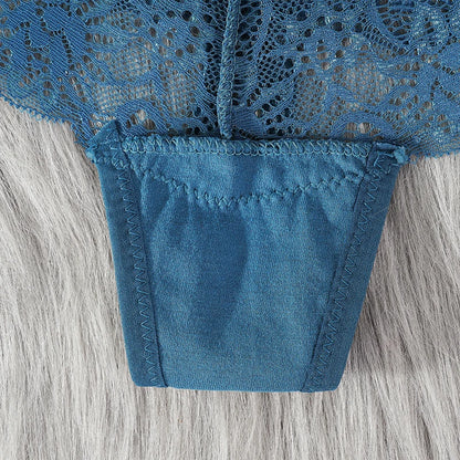 Sexy Lace Thong Women Low Waist Panties Transparent Underwear Hollow Out Female Lingerie Elasticity Comfortable Underpants.