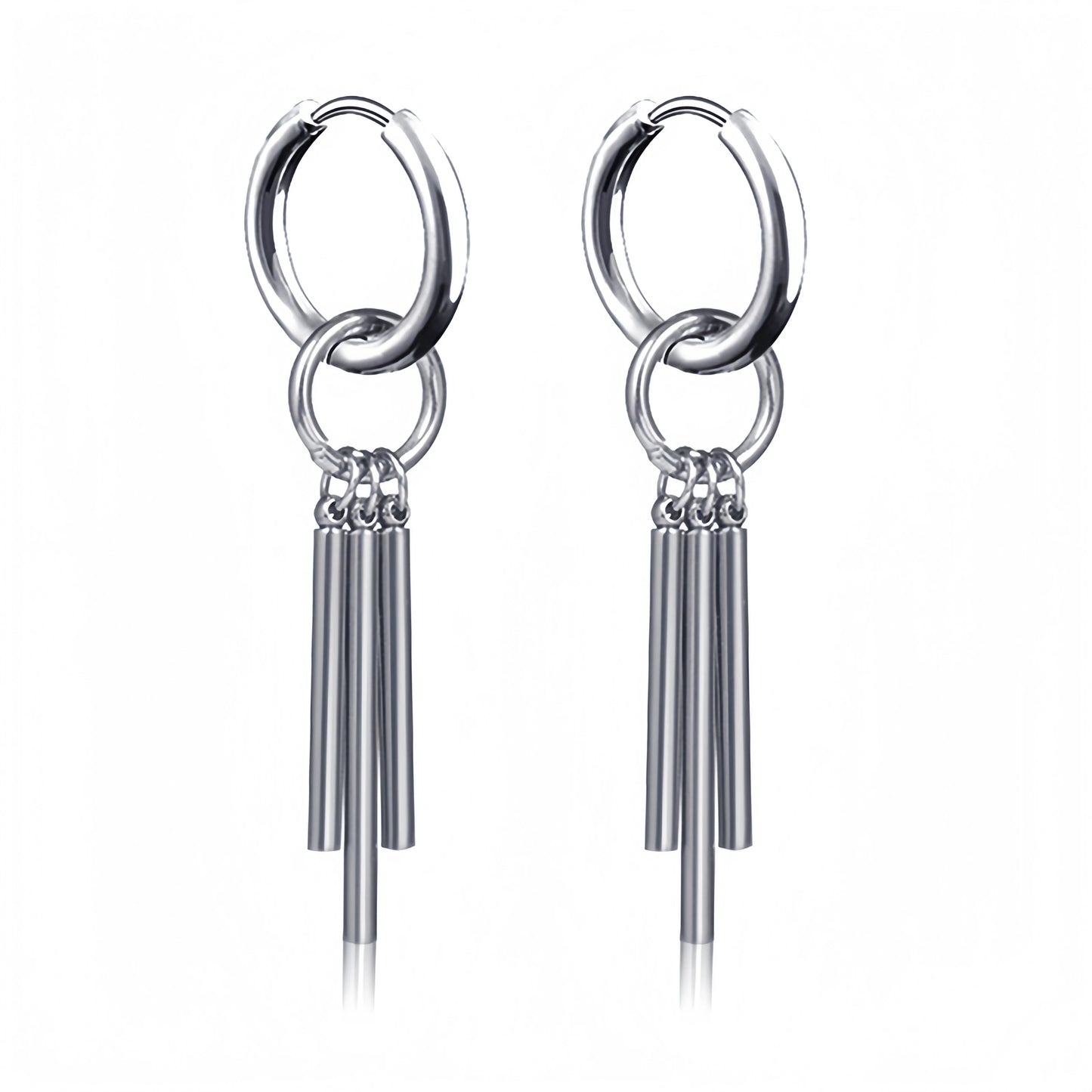 Long Hanging Crosses Leaves Pendants Hoops Woman Earrings Man Vintage Stainless steel Hip Hop Ear Piercing Jewelry Accessories.