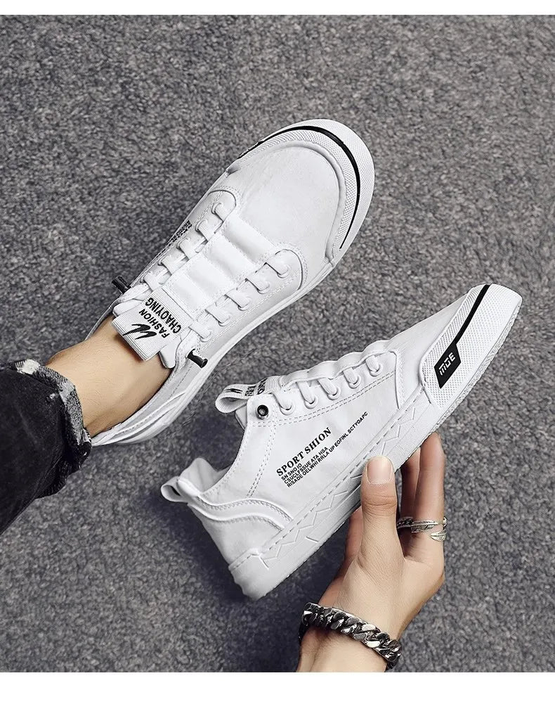 Neue Turnschuhe Leinwand Schuhe für Männer im Angebot Herbst Atmungsaktive Slip auf Männliche Turnschuhe Flache Vulkanisierte Schuhe Eis Seide Tenis Masculino.