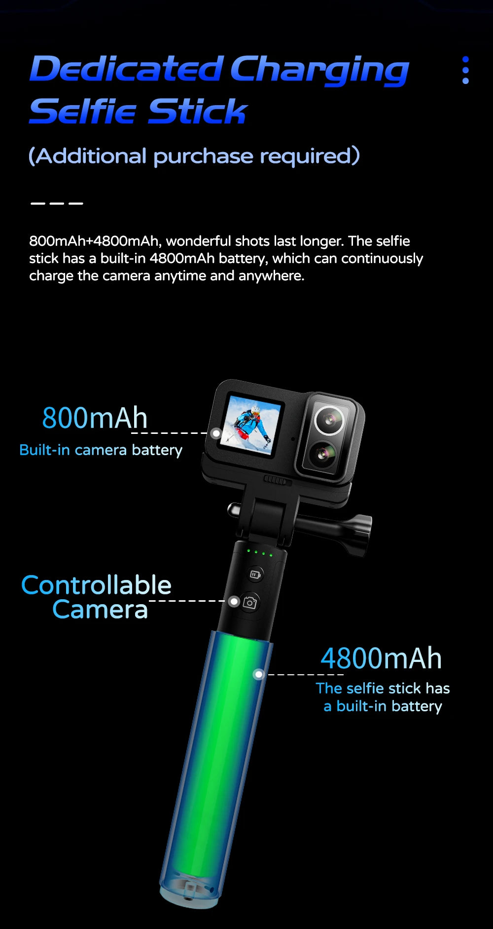 SJCAM SJ20 4K Anti-Shake Action Camera Dual Lens Waterproof 5G WiFi Touch Screen Motion Detection Multifunctional Sports Cam.