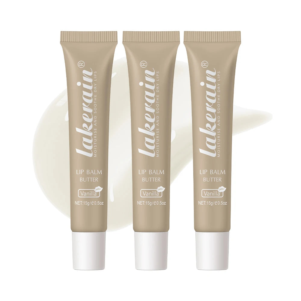 3pcs/Kit Butter Moisturizing Lip Gloss Oil Jelly Lipgloss Liquid Lipstick Lip Tint Brown Sugar Crystal Lip Balm