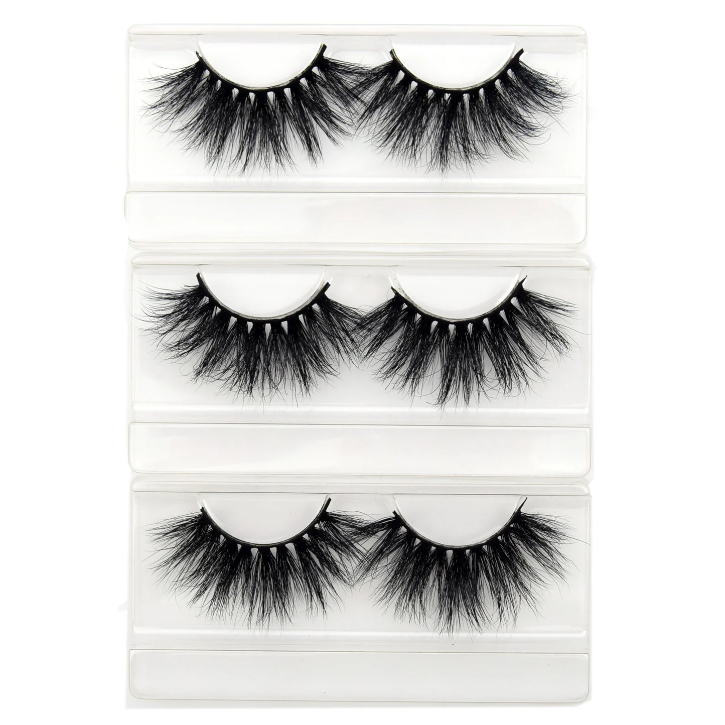 Mink Eyelashes Hand Made Crisscross False Eyelashes Cruelty Free Dramatic 3D Mink Lashes Long Lasting Faux Cils for Makeup Tools