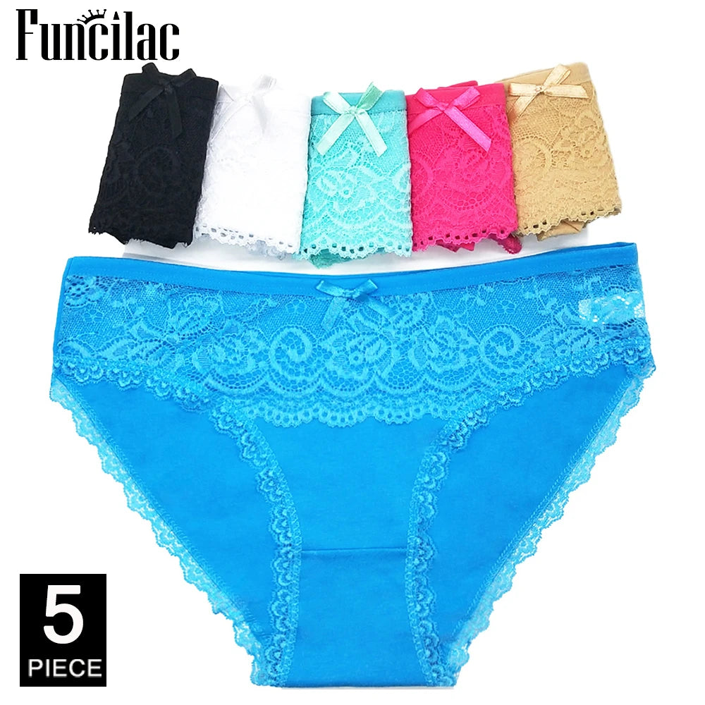 Women's cotton panties Girl Briefs Ms. cotton underwear bikini underwear sexy Ladies Briefs Free shipping 5 Pcs/set.