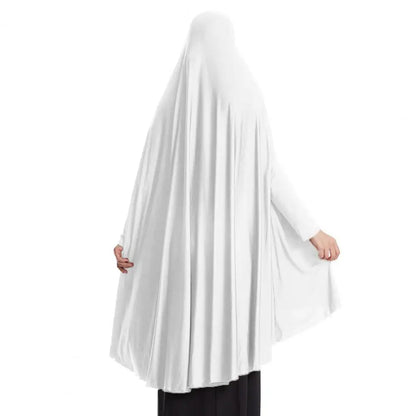 2 pieces Women Robe Middle East Arab Vintage Full Cover Long Sleeve Robe Pleated Hem Muslim Hijab Robe with Hooded Maxi Robe