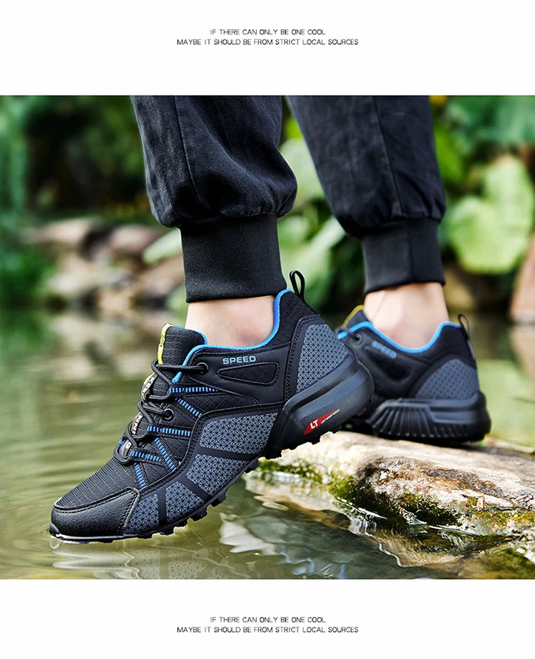 Men's Hiking Sports Shoes Waterproof And Wear-Resistant Hiking Training Shoes Outdoor Woodland Non-Slip Tactical Training Shoes.