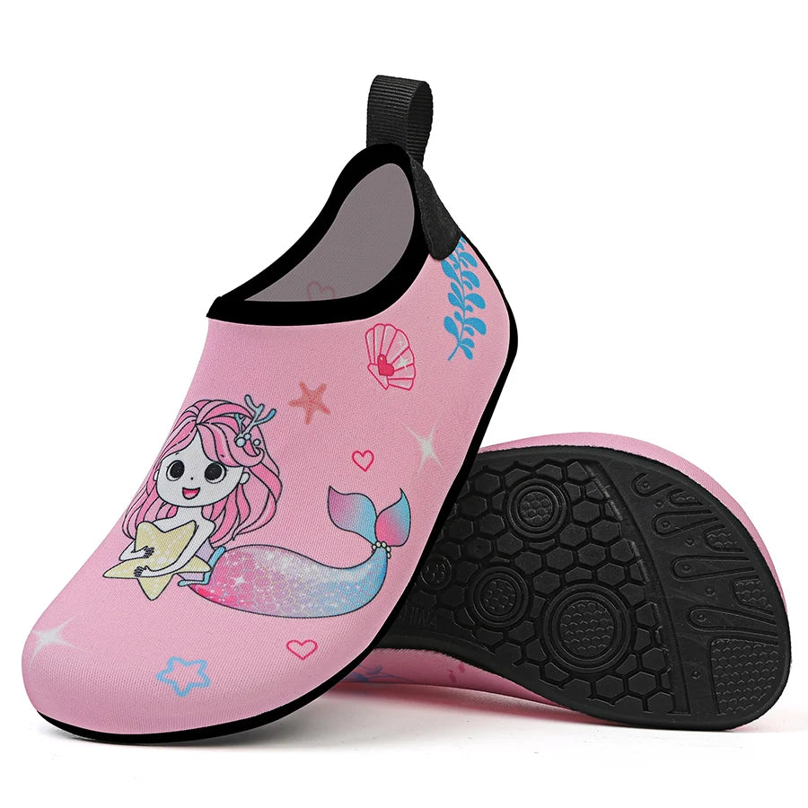 Children Beach Shoes Baby Soft Floor Indoor Slipper Snorkeling Swim Socks Boys And Girls Anti-Slip Home Barefoot Kids Slippers.