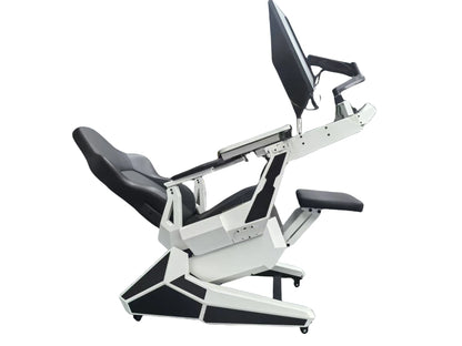 EASE POD PRO Günstiger, bequemer Computer-Cockpit-Zero-Gravity-Stuhl, ergonomischer Stuhl, Arbeitsplatz für 1–2 Monitore