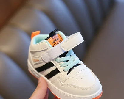 Size 21-32 Children Anti-slip Wear-resistant Casual Shoes Girls Boys Kids Soft Sole Toddler Shoes Baby Breathable Sport Sneakers.