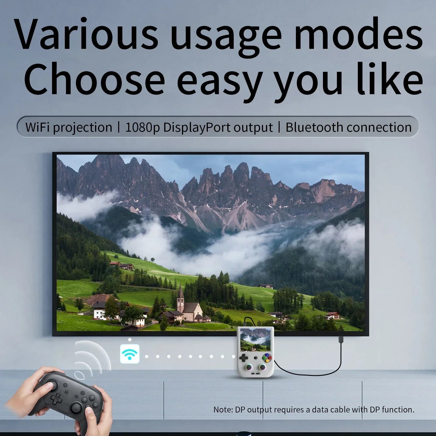 ANBERNIC RG406V Retro Game Console Portable 4-inch IPS Multi-Touch Display Android 13 HDMI Output FOTA Upgrades.