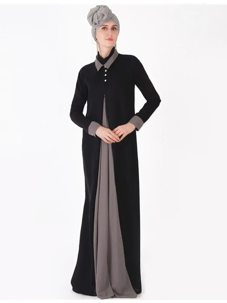 Ramadan Eid Black Abaya Damen Dubai Islam Muslim Women Clothing Modest Dress Kebaya Kaftan Robe Musulmane Caftan Marocain Femme.