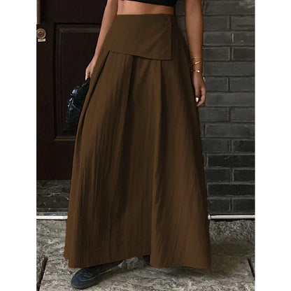 2025 Autumn Women Solid Slim Fishtail Skirt Spring In Elegant Fashion High Waist Fold Skirts Lady Causal Street Short Dress Sexy.