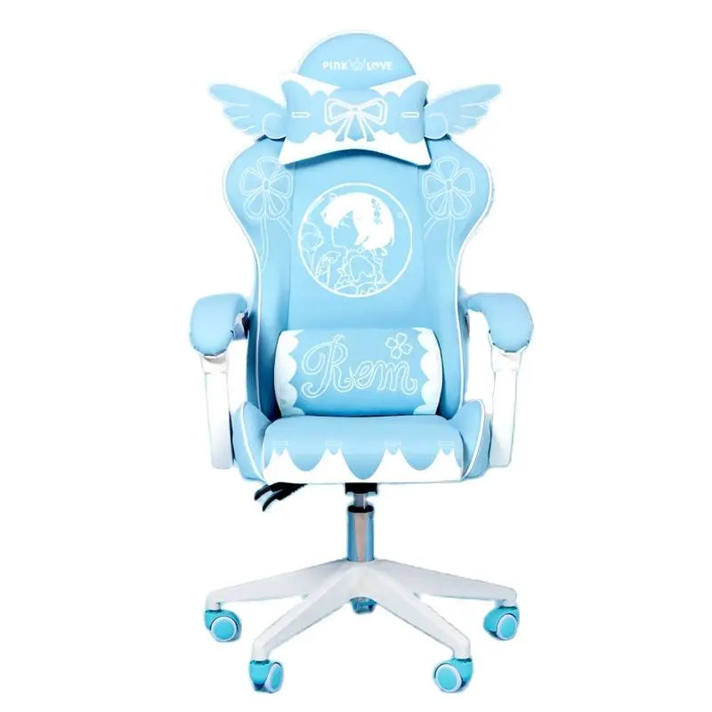 Niedliche elektronische Musik Mädchen rosa Shilla Gaming Stuhl Home Office lässig Computer Stuhl heben rotierenden Cartoon Cartoon Stuhl