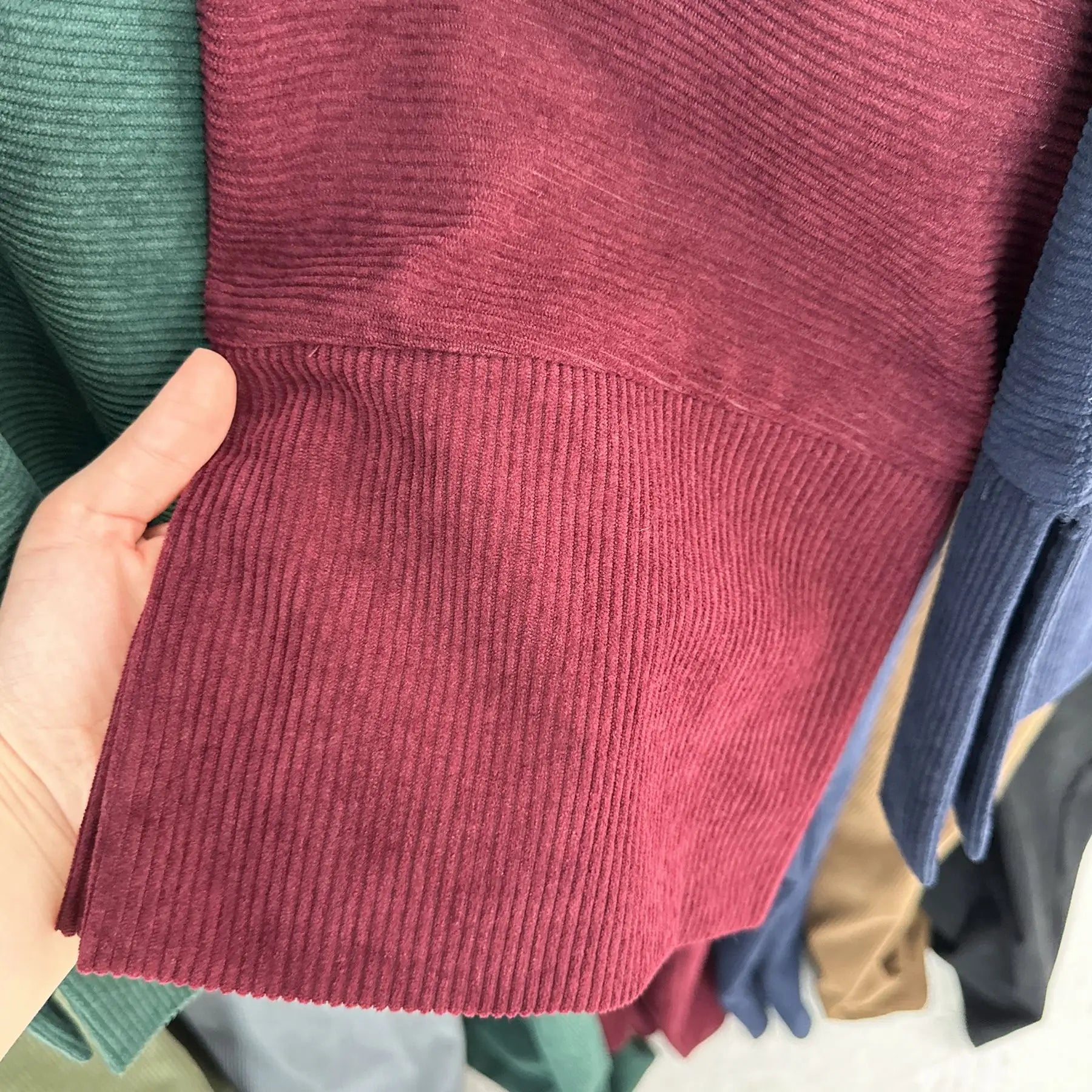 2025 New Arrival Turkey Dubai Muslim Winter Abaya Corduroy Women Closed Abaya Loose Daily Wear Muslim Long Winter Dress.