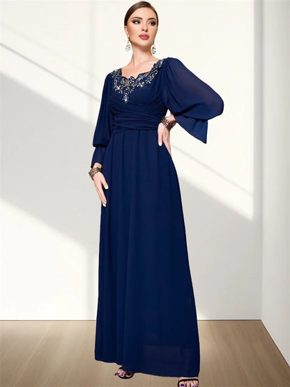 Ramadan Eid Fashion Chiffon Blue Abaya Dubai Luxury Prayer Clothes Women Turkey Islam Muslim Dresses Kebaya Robe Femme Musulmane.