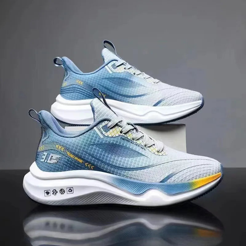 Men's Sneakers Breathable Running Shoes Lightweight Platform Shoes Comfortable Soft Casual Shoes Outdoor Non Slip Tennis Shoe.