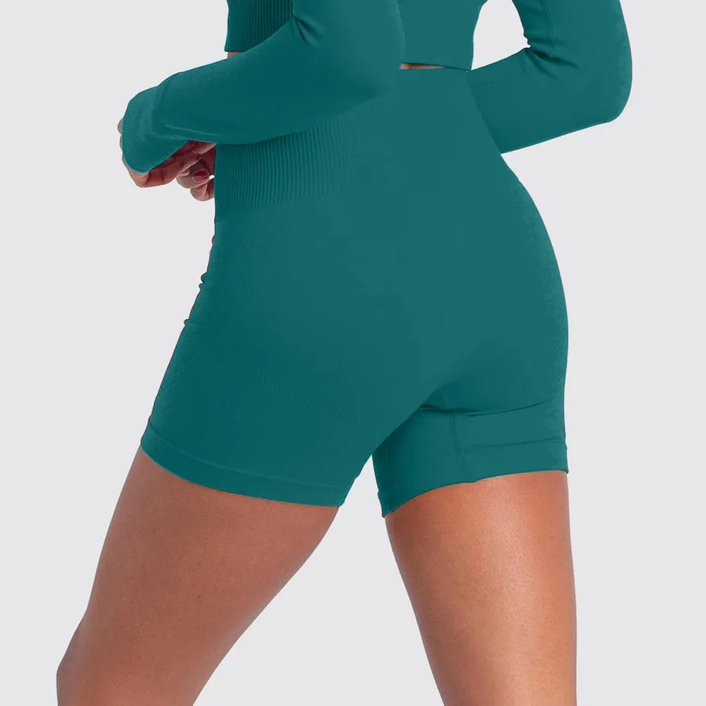 WAREBALL Sports Shorts For Women Cycling Jogging Fitness High Waist Booty Push Up Gym Shorts Female Tight Leggings Yoga Clothing.