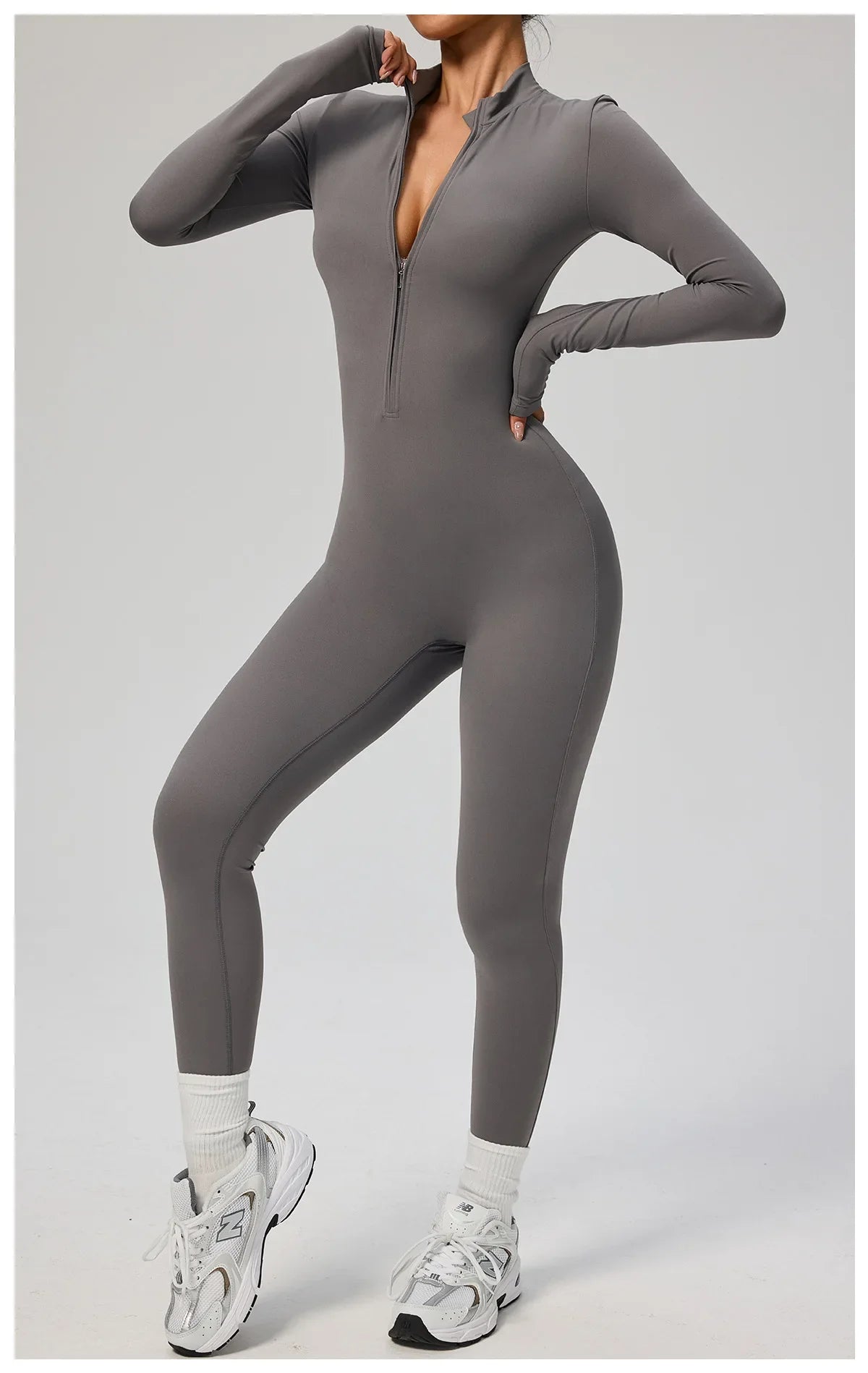 Tianyi High-Intensity Fitness Long-Sleeve Yoga Bodysuit Sensation Tight-Fitting Sportswear for Women Made in China