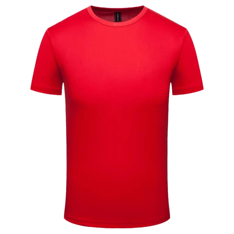 Summer Quick-drying T-shirt Custom Logo Breathable Sports Top Embroidery Personalized Logo Team Activity T-shirt Print Pattern.