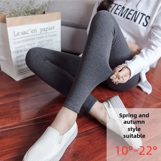 Hoch taillierte, dünne Leggings aus Modal-Baumwolle, Übergröße, Sicherheitshose, elastische Oberbekleidung, Leggings mit mittlerer Taille für Damen.