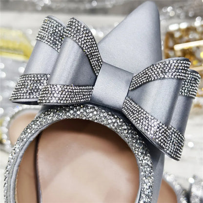 New Arrival Elegant African Party High-heeled Shoes Chain Decoration Trendy Women's Sandals Nigerian Women Wedding Pumps