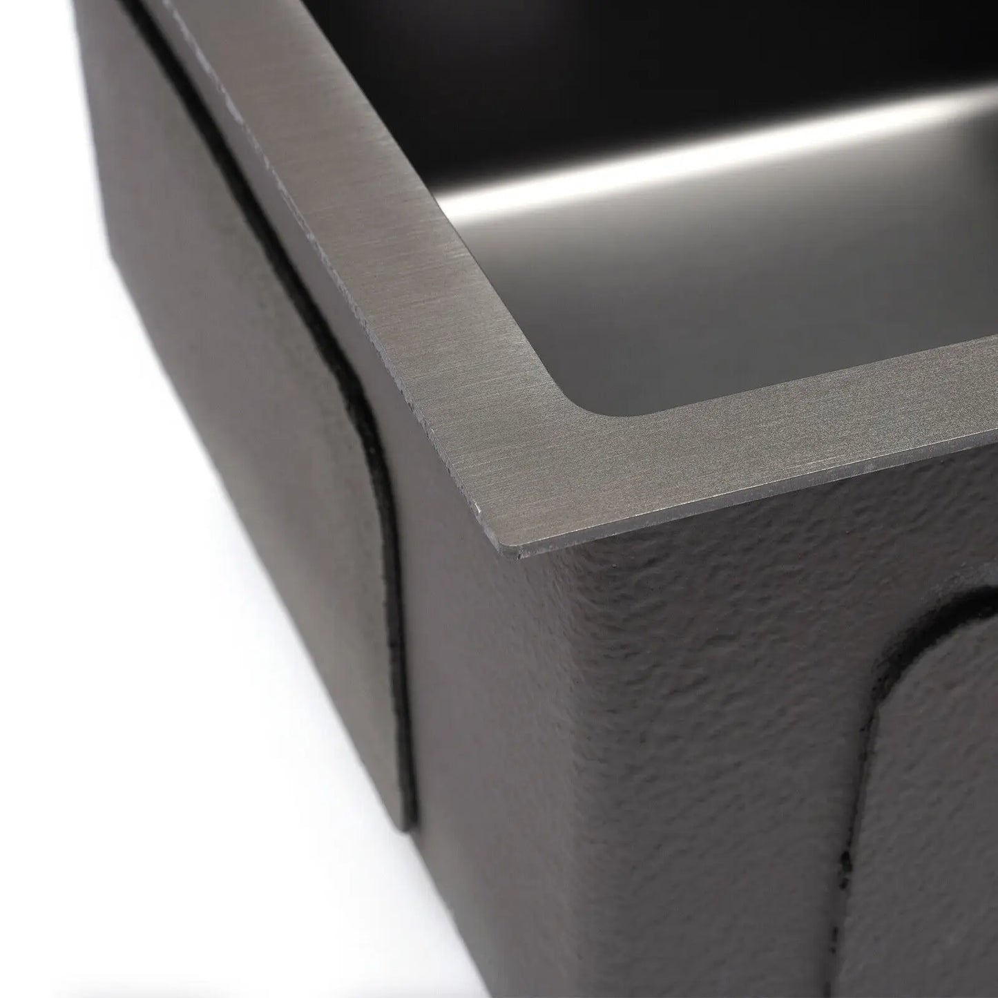 Black King Edelstahl Doppelschüssel Küchenspüle Inset Korb Abtropffläche Seifenspender