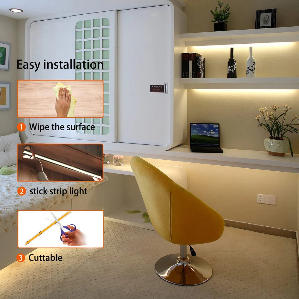 DC 5V LED COB Streifen Licht USB Hohe Dichte Linear Beleuchtung 320LED Flexible Band Lichter Warm Natürliche Weiß rot Blau Grün Dekor