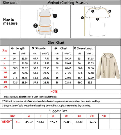 470G-570G HeavyWeight Cotton New Autumn Casual Men's Top Solid Color Loose Pullover Hoodies Sweatshirt Long-Sleeve Men Clothing.