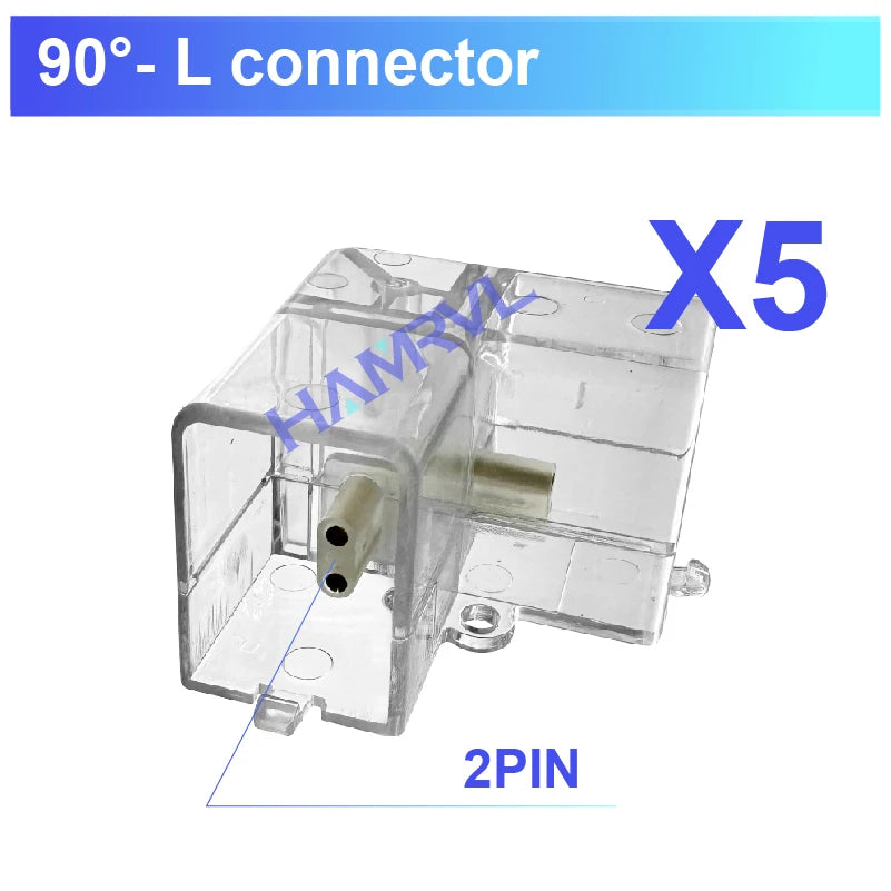 Sechskant-LED-Anschlüsse, 2-polig, V/Y/L/T/I-Anschlusskabel für LED-Lampen, geeignet für eingefügte Sechskant-Lichtröhre 110–240 V.