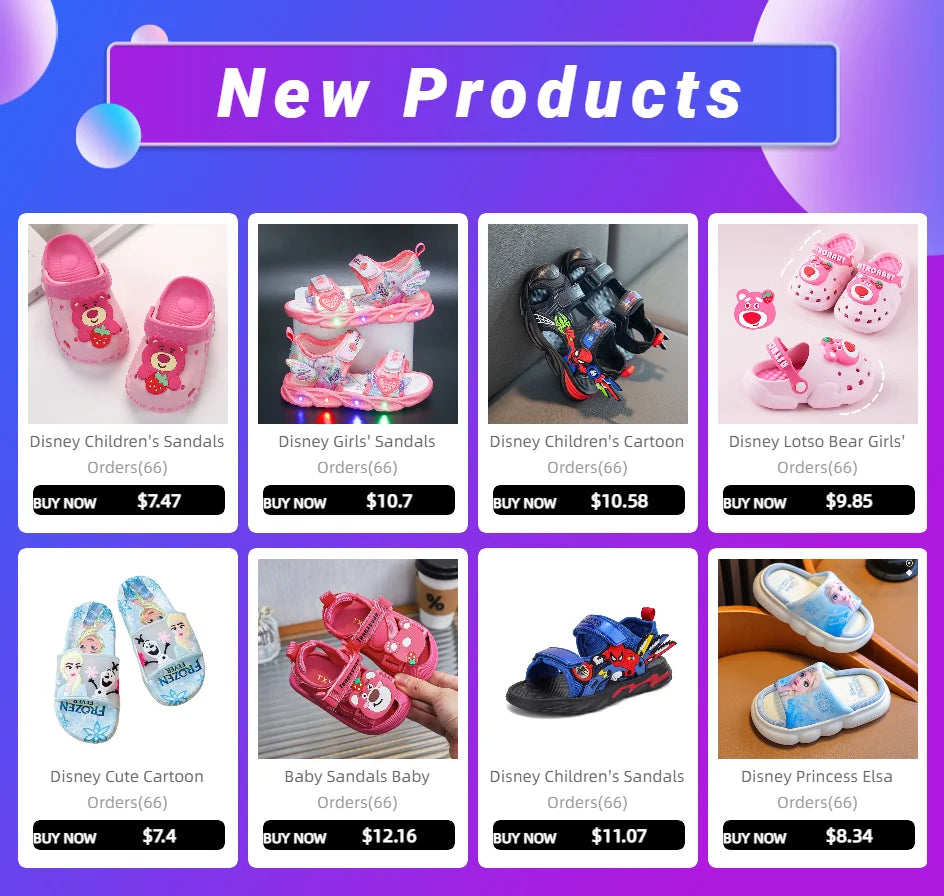 Disney Children's Girls' Leather Casual Shoes Spring Frozen Princess Girls' Soft Sole Non-slip Shoes Baby Shoes Lolita Girls.