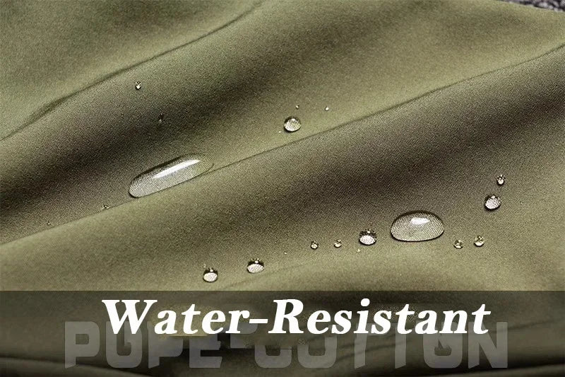 Waterproof Shark Skin Tactical Sets Mens Thicken Fleece New Soft Shell Combat Jackets+windproof Warm Cargo Pant 2 Piece Set