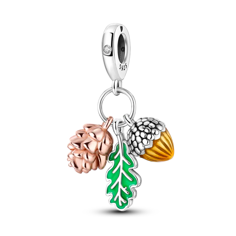 Flowers Series 925 Sterling Silver Sunflowers Tulip Carnation Charms Fit Original Bracelet  For Women Jewelry Making