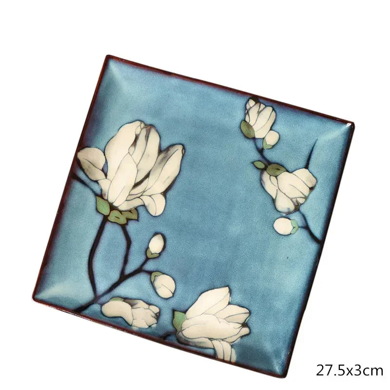 Ceramic Dinner Plate Service Dish Cake Dish Western Steak Steak Disc Salad Bowl Kitchen Board Wedding Kitchen Supplies Beautiful.