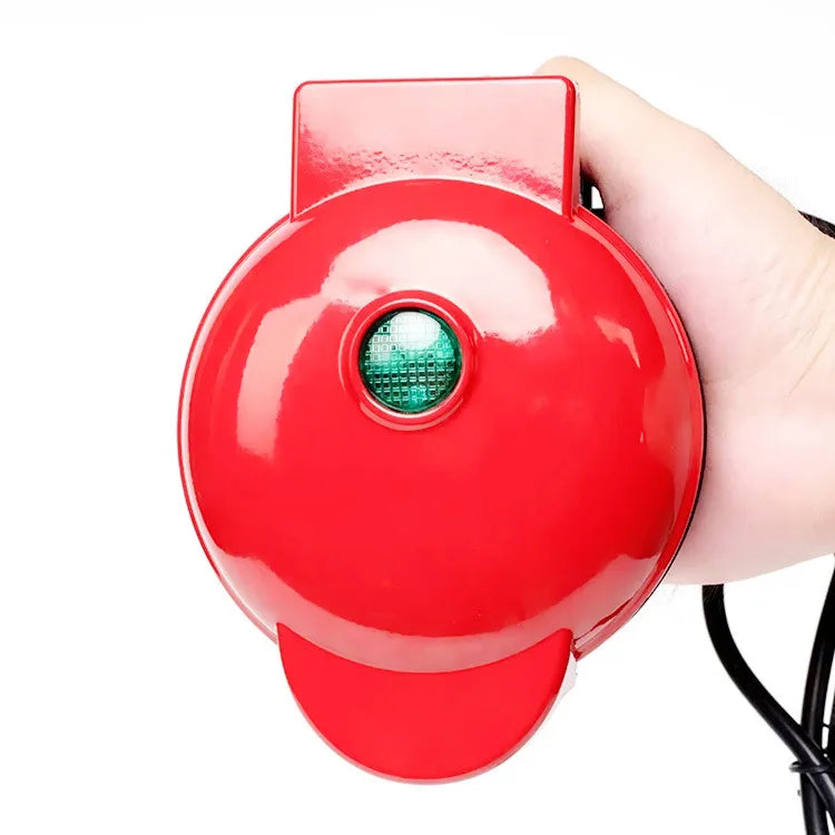 Electric Waffle Machine Portable Home Breakfast Machine Waffle Maker Breakfast Love Heart Shaped Waffle Maker Cooking Appliance.