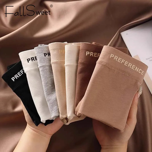 FallSweet 3PCS Seamless Women High Waist Briefs Panties Breathable Cotton Underwear Female Sexy Underpants Large Size Lingerie.